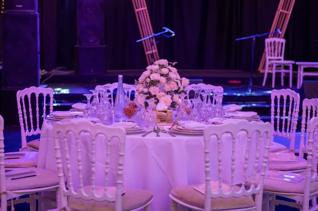 An evening gala scene