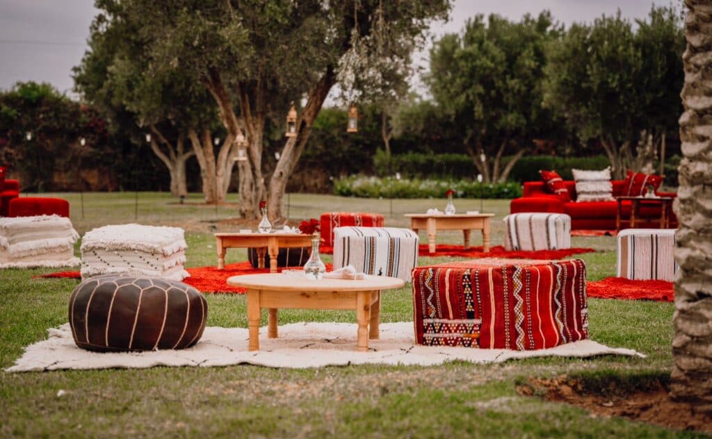 A wedding couple in Marrakech